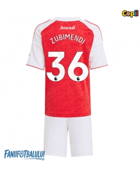 Arsenal Martin Zubimendi #36 Echipament de Fotbal Replică 2025-26 Copii Acasa (+ Șorturi)